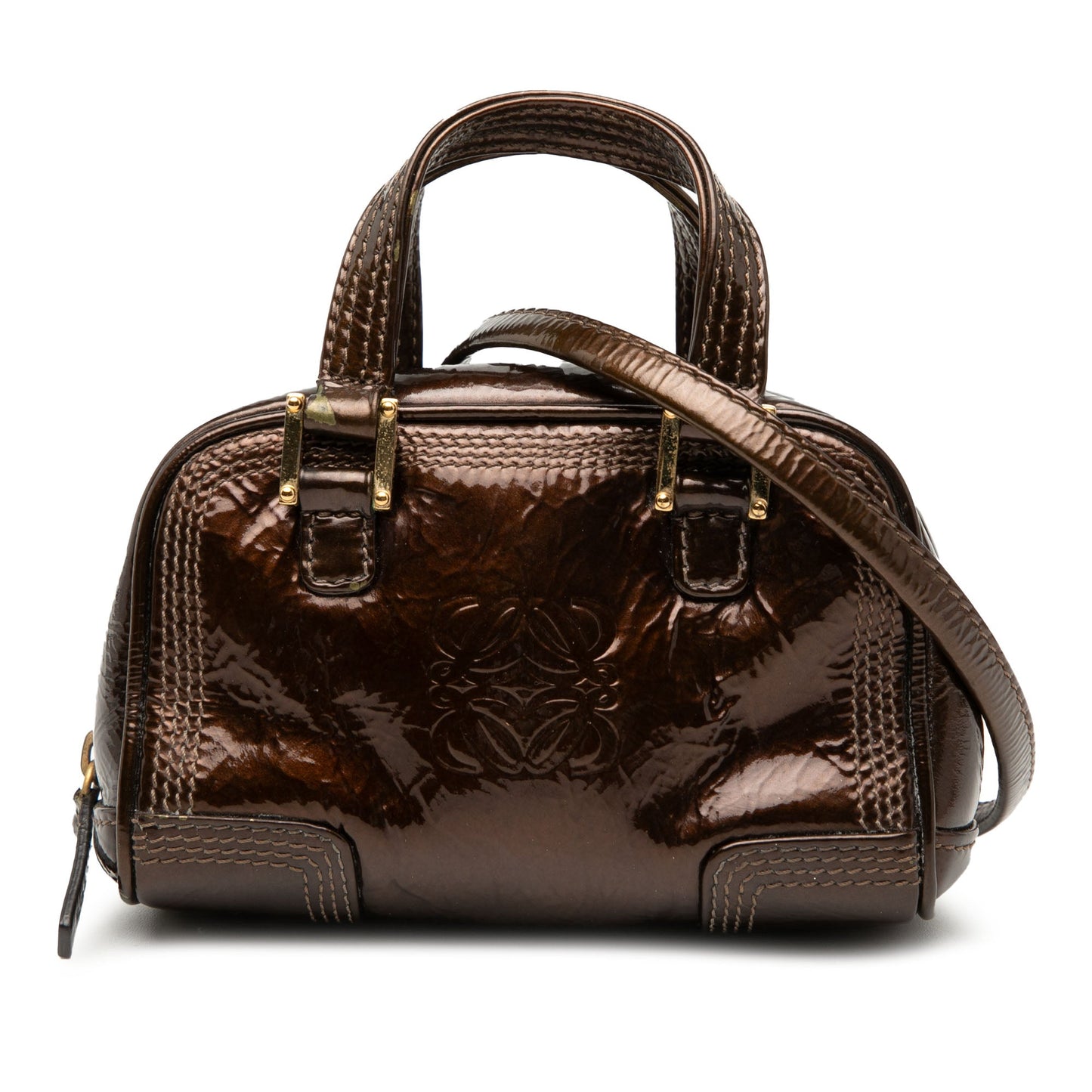 LOEWE Micro Patent Amazona Satchel