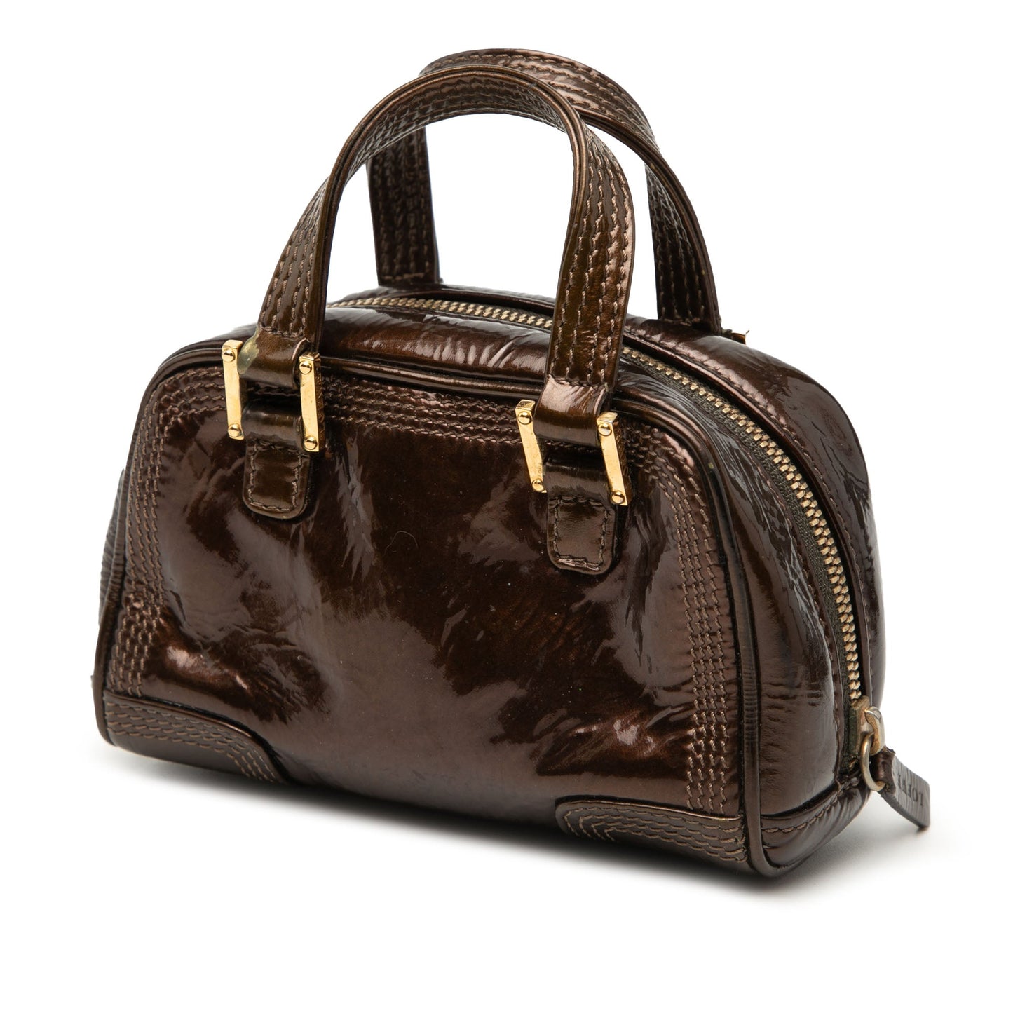 LOEWE Micro Patent Amazona Satchel