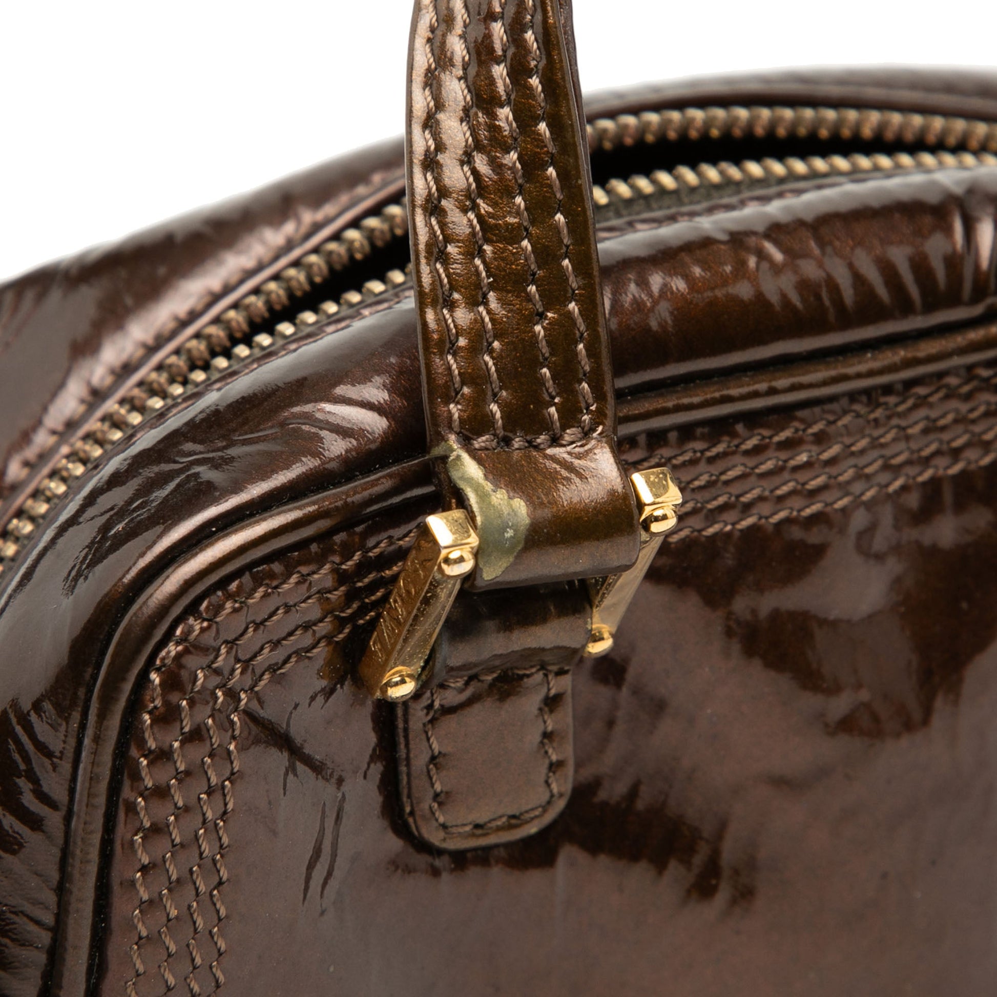 LOEWE Micro Patent Amazona Satchel