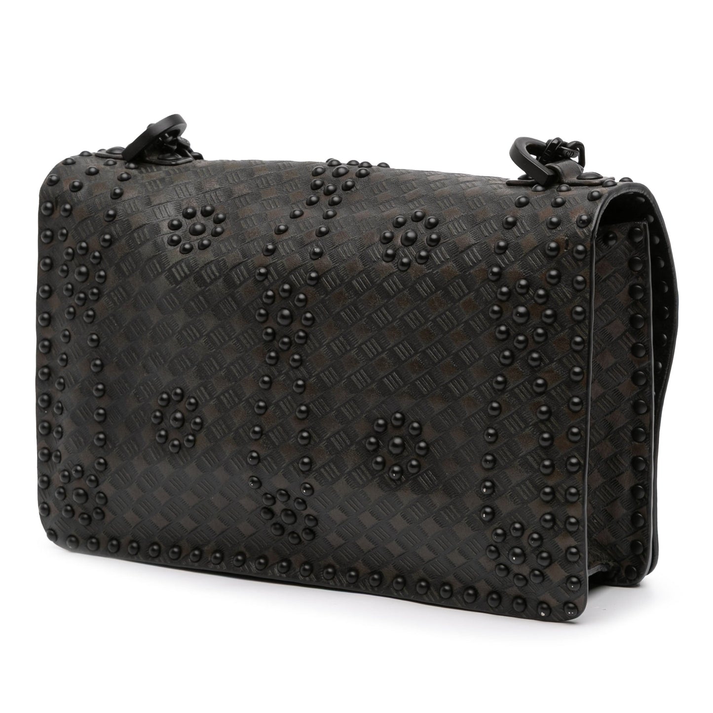 Dior Medium Embossed Calfskin Studded JAdior Chain Flap