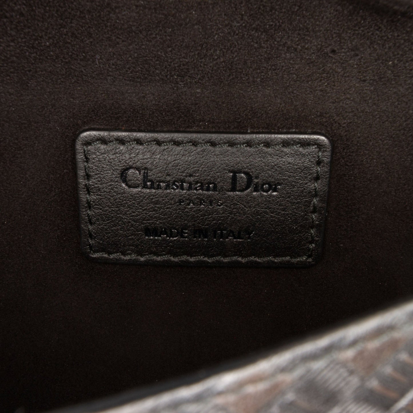 Dior Medium Embossed Calfskin Studded JAdior Chain Flap