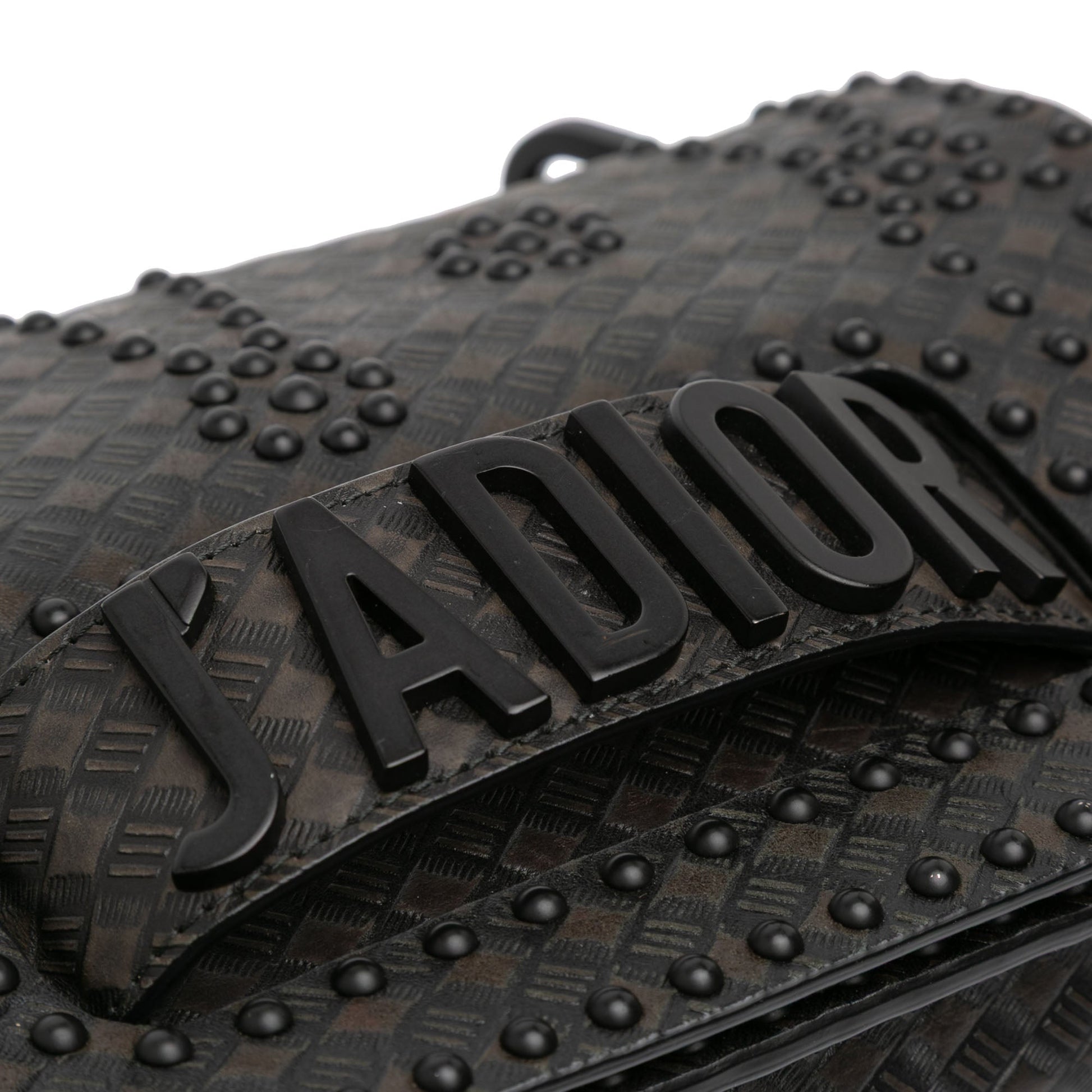 Dior Medium Embossed Calfskin Studded JAdior Chain Flap