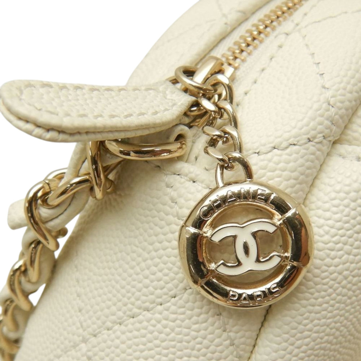 Chanel CC Quilted Caviar Day Camera Bag