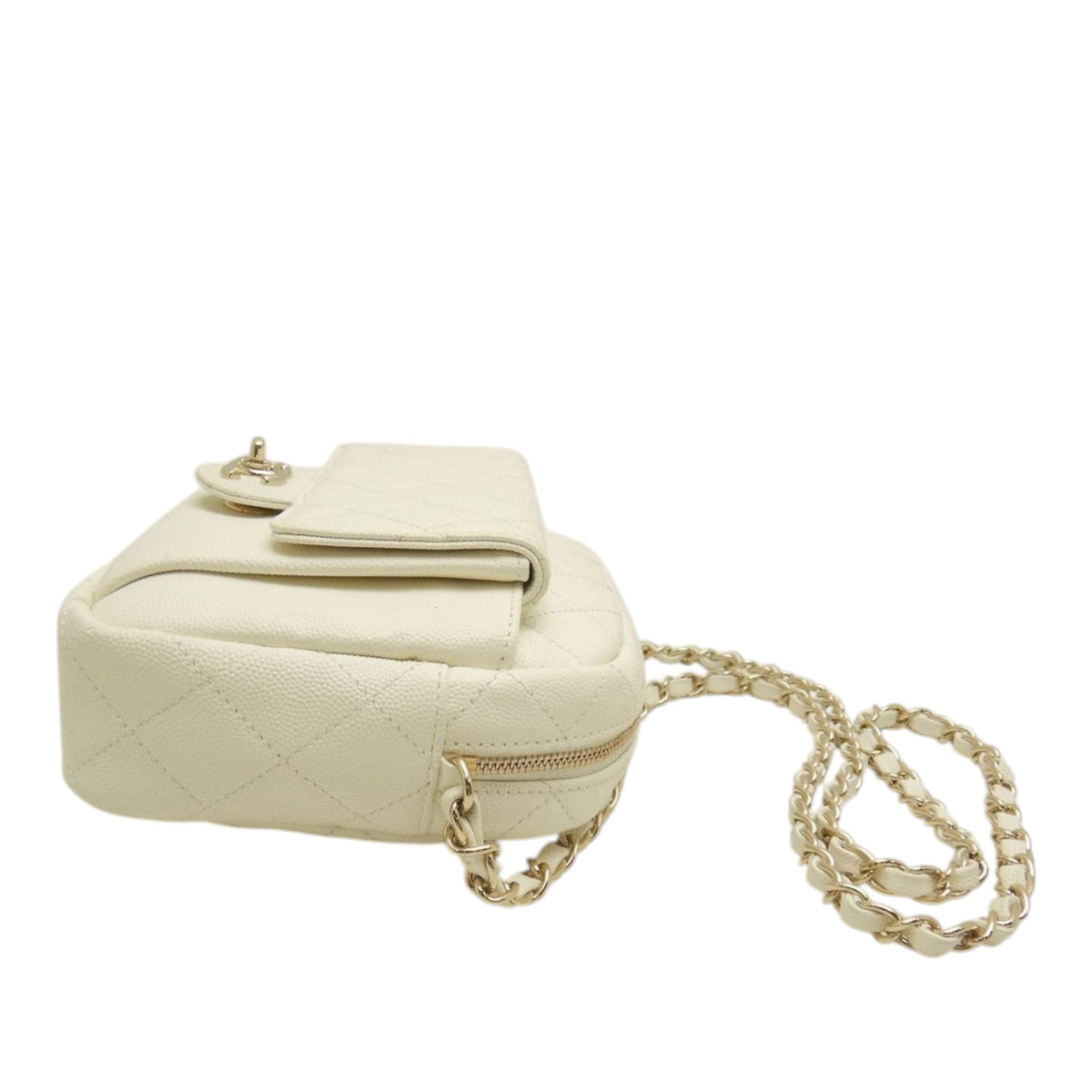Chanel CC Quilted Caviar Day Camera Bag