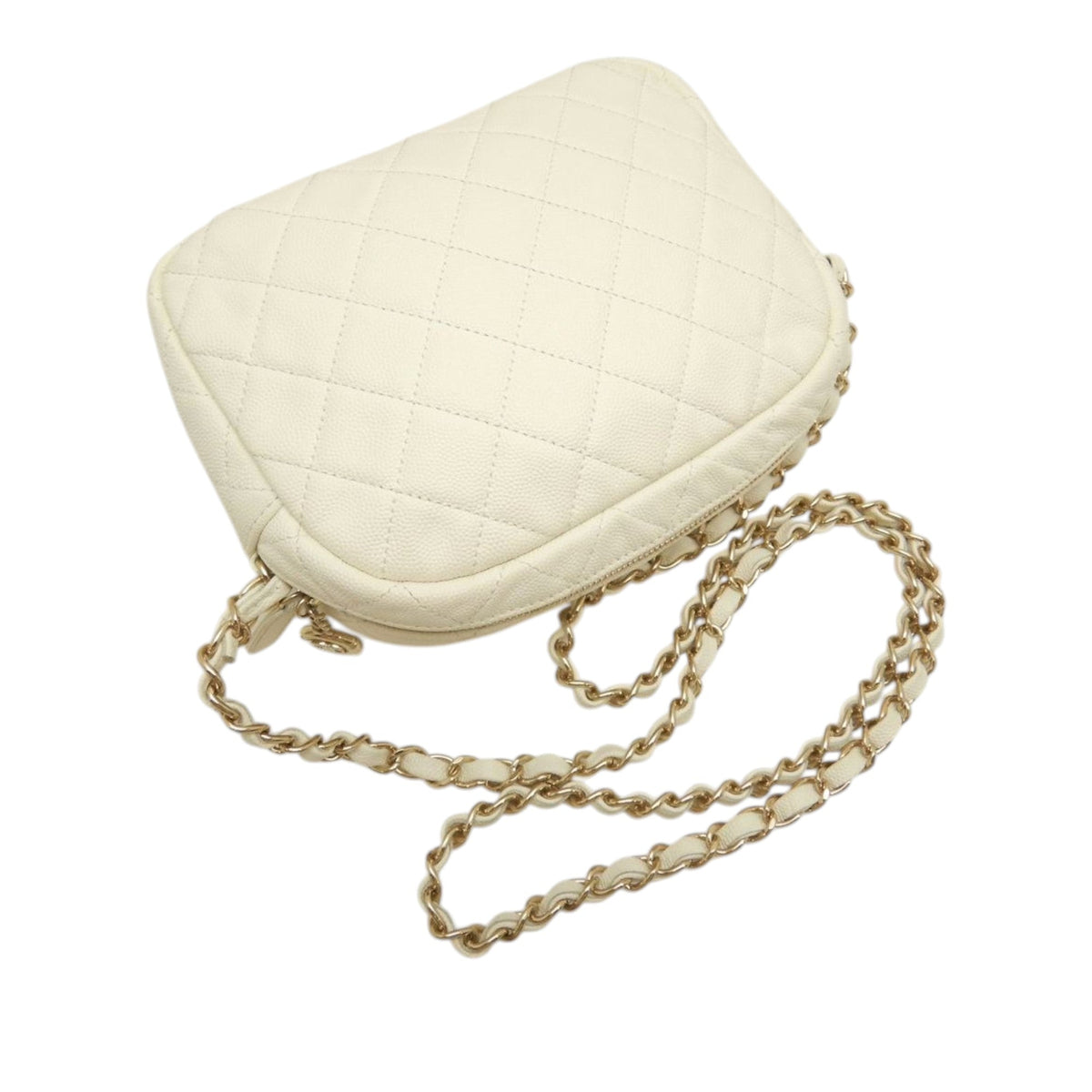 Chanel CC Quilted Caviar Day Camera Bag