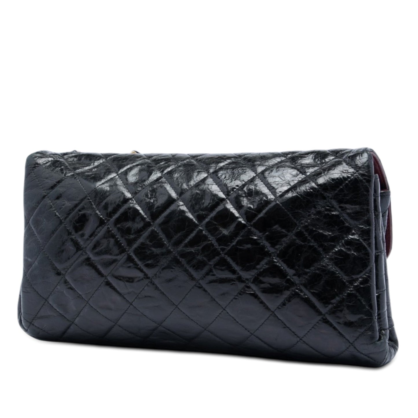 Chanel Jumbo CC Quilted Crumpled Calfskin Straight Flap
