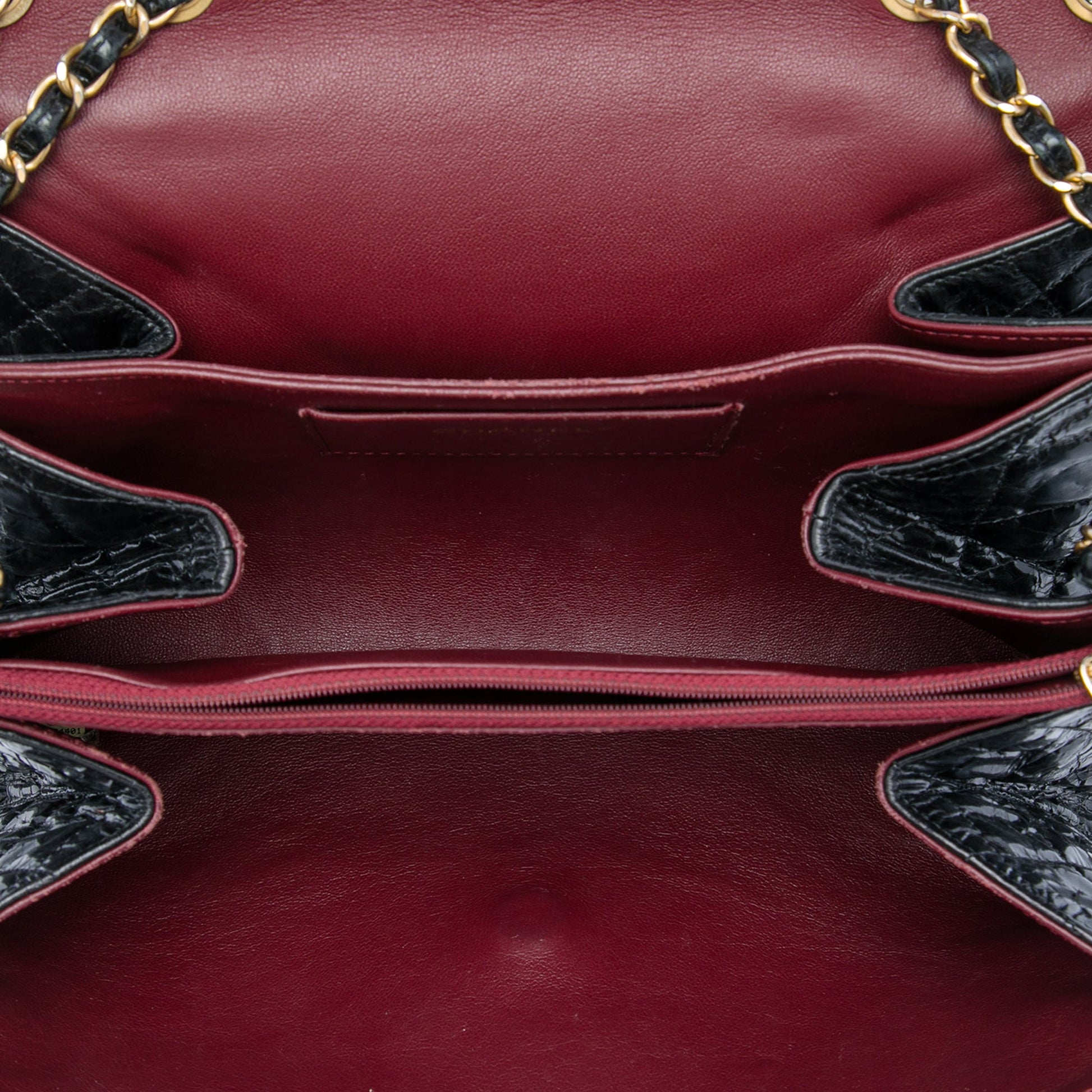 Chanel Jumbo CC Quilted Crumpled Calfskin Straight Flap
