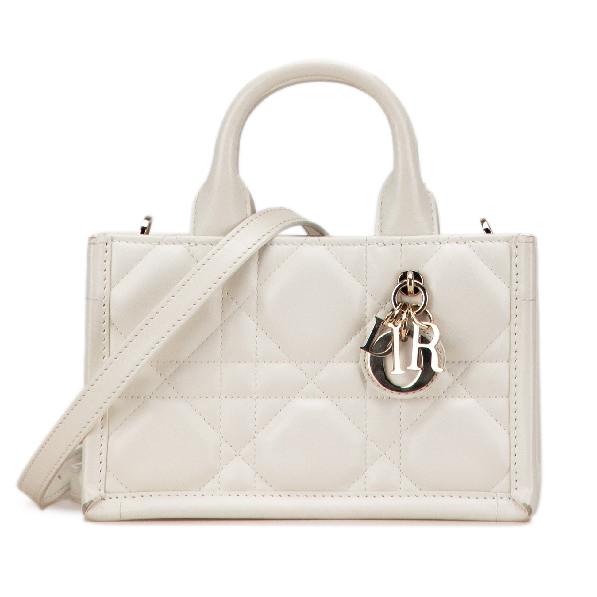 Dior Mini Calfskin Macrocannage Book Tote