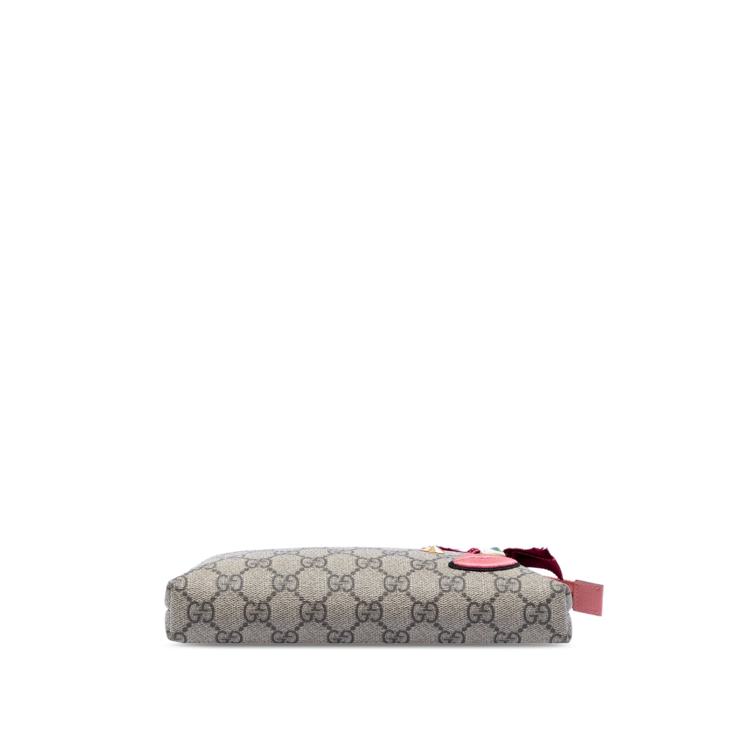 Gucci GG Supreme Face Embellished Wallet on Chain