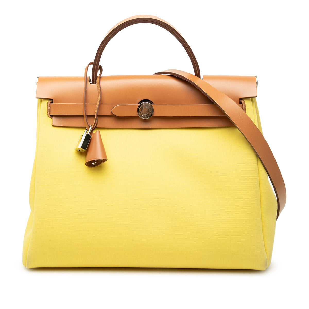 Hermès Toile Herbag Zip 31 — Yellow