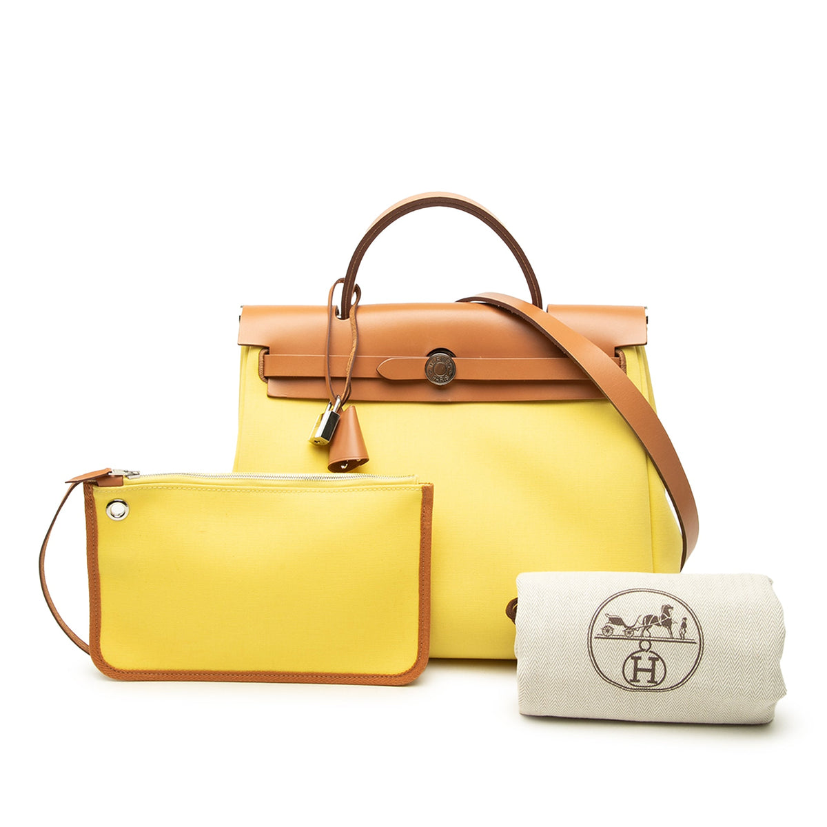 Hermès Toile Herbag Zip 31 — Yellow