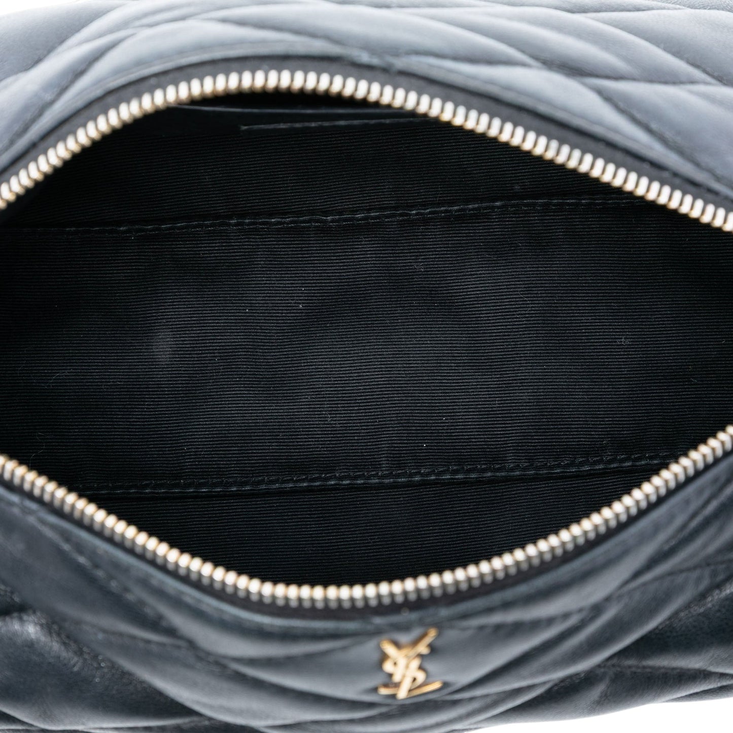 Saint Laurent Small Quilted Lambskin Sade Tube Bag