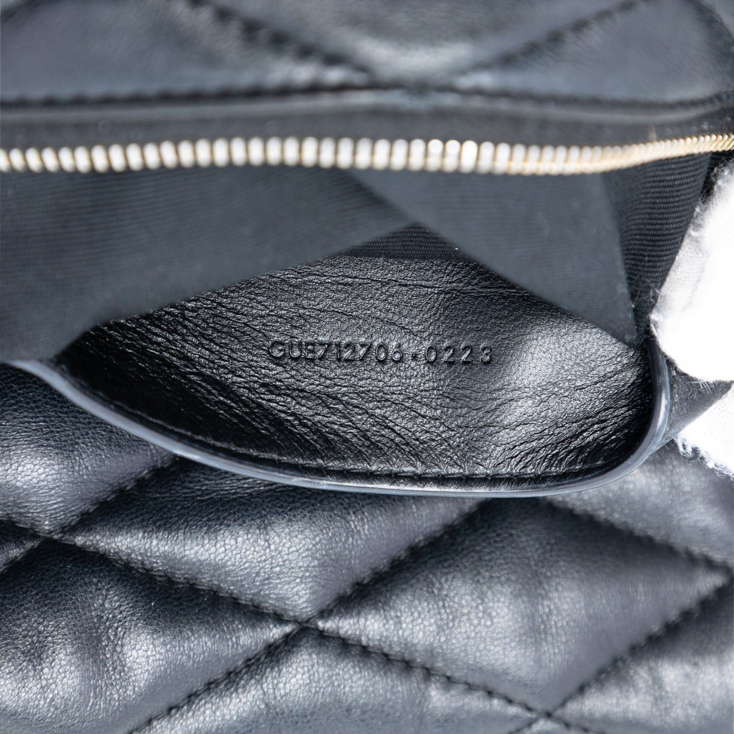 Saint Laurent Small Quilted Lambskin Sade Tube Bag