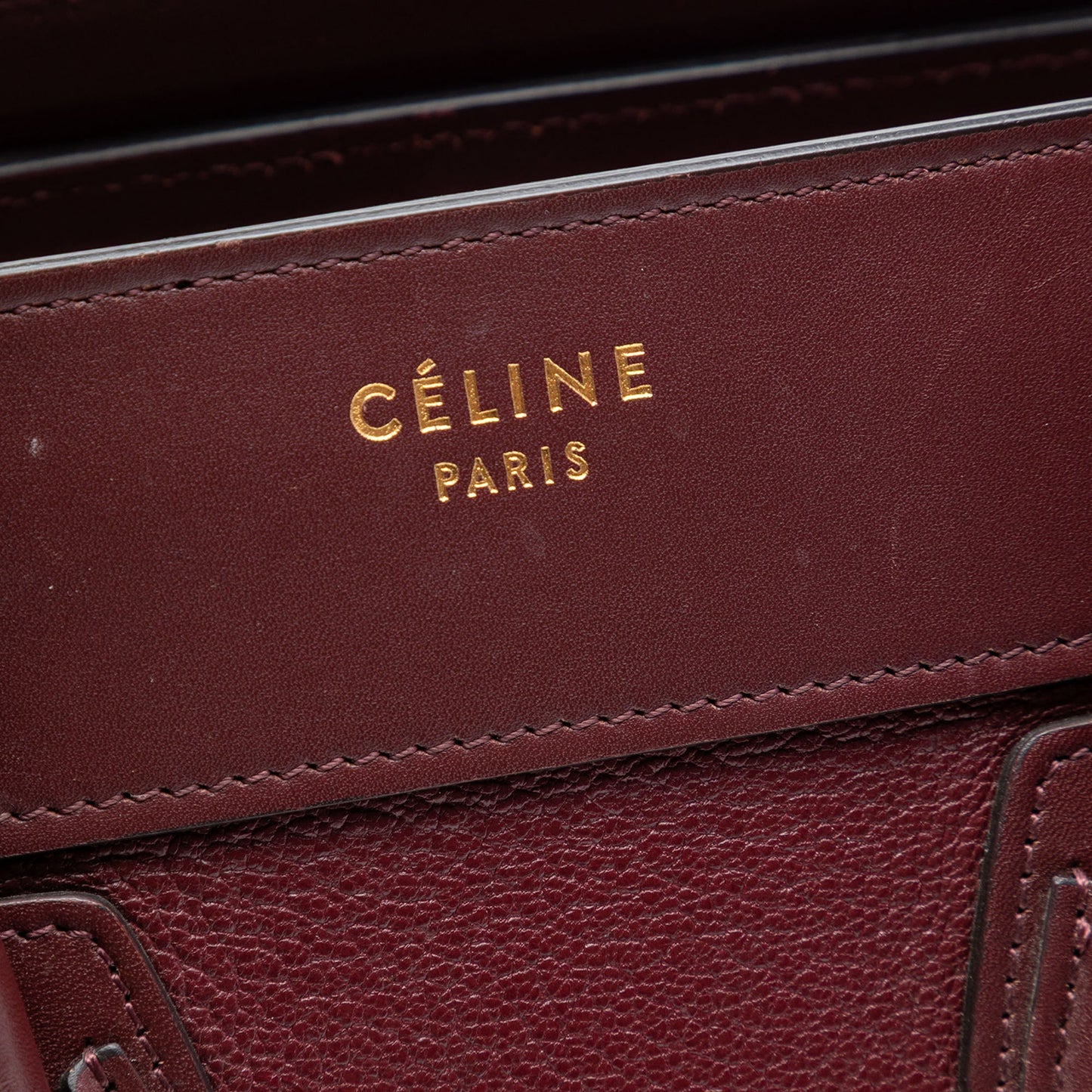 Celine Micro Smooth Calfskin and Goatskin Luggage Tote