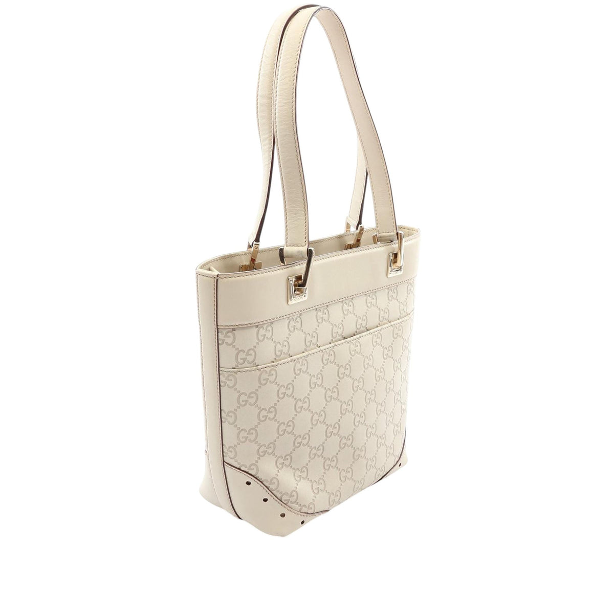 Gucci Mini Guccissima Punch Tote — White