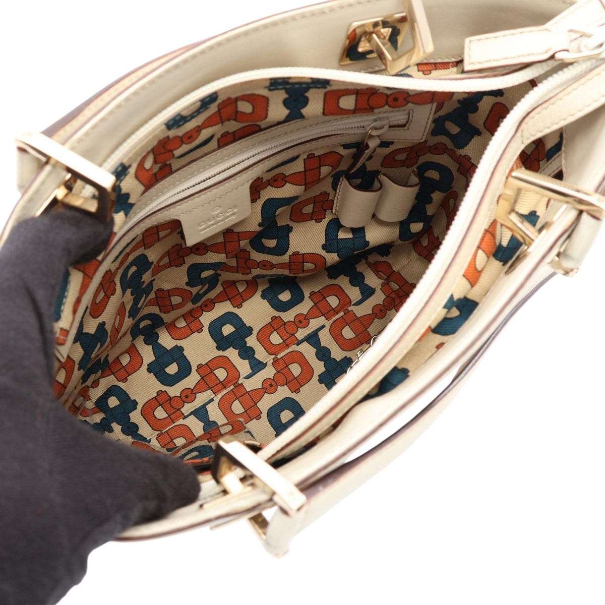 Gucci Mini Guccissima Punch Tote — White