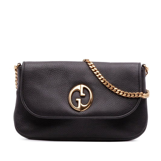 Gucci Medium Leather 1973 Chain Shoulder Bag