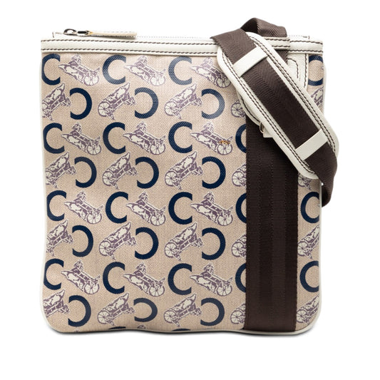 Celine C Carriage Coated Canvas Crossbody
