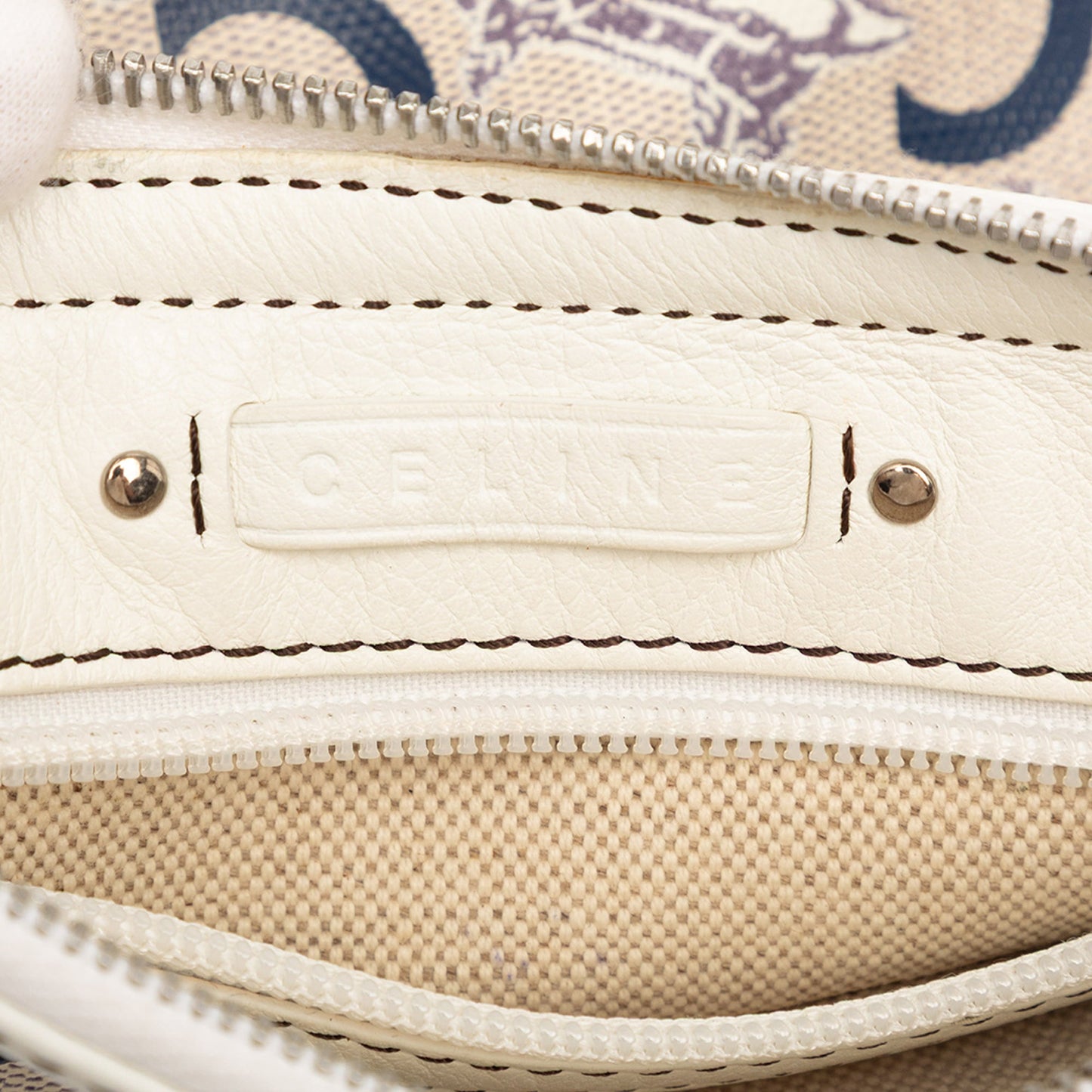 Celine C Carriage Coated Canvas Crossbody