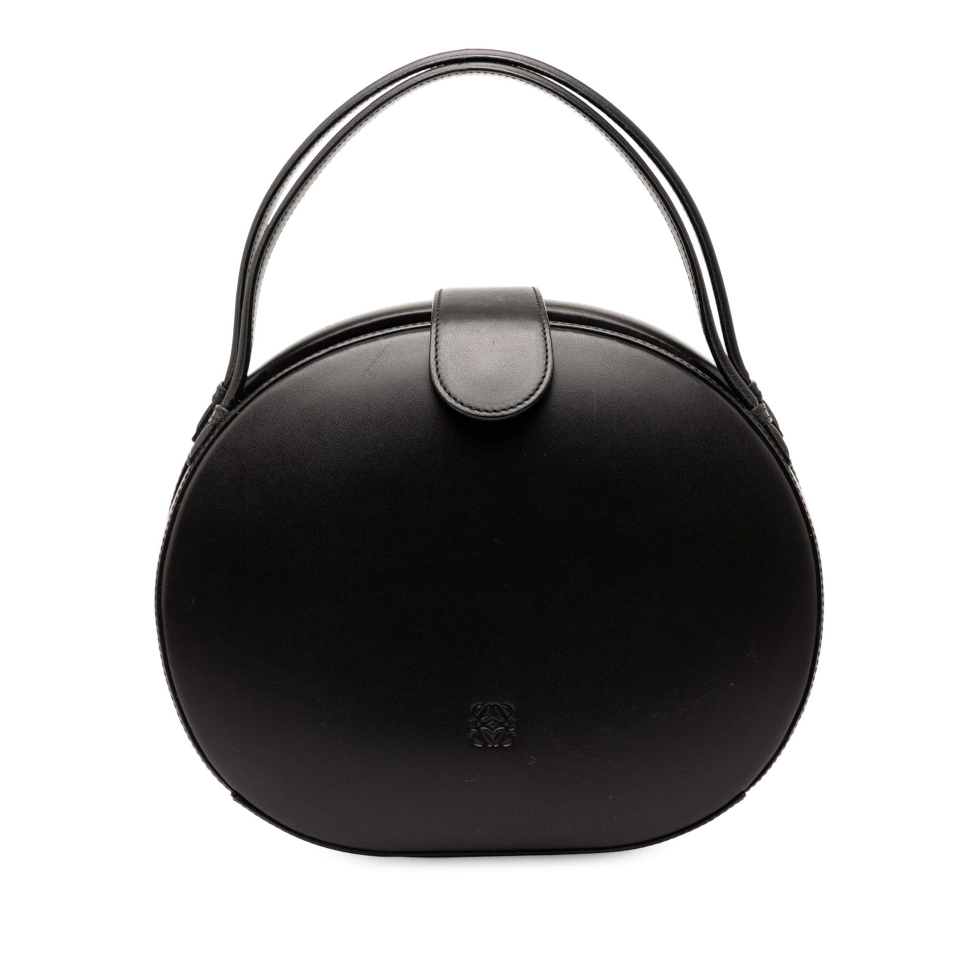LOEWE Leather Anagram Round Handbag
