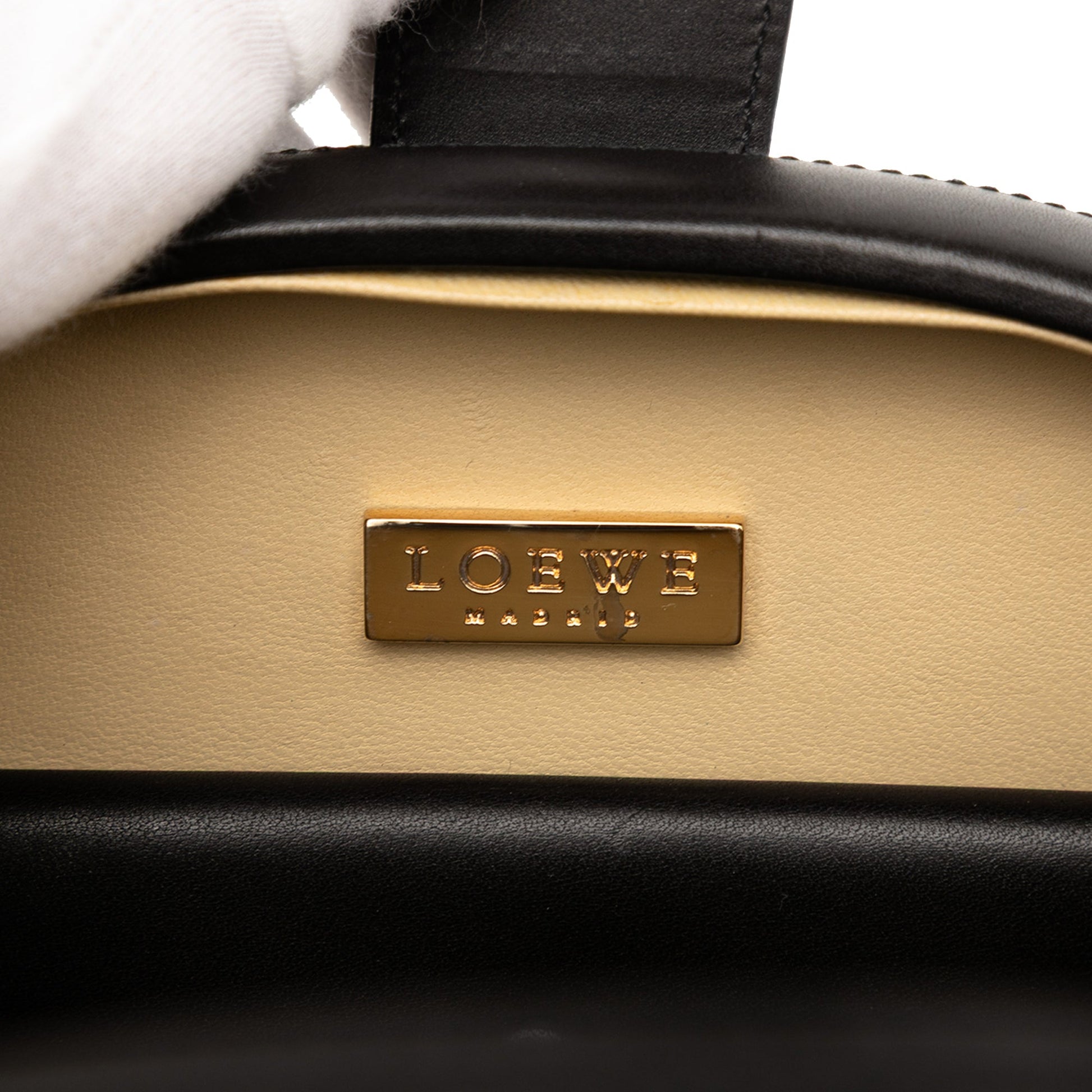 LOEWE Leather Anagram Round Handbag