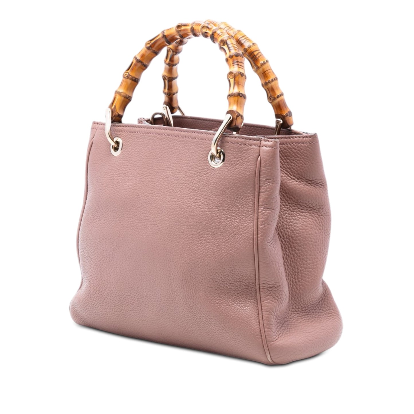 Gucci Small Calfskin Bamboo Shopper Satchel