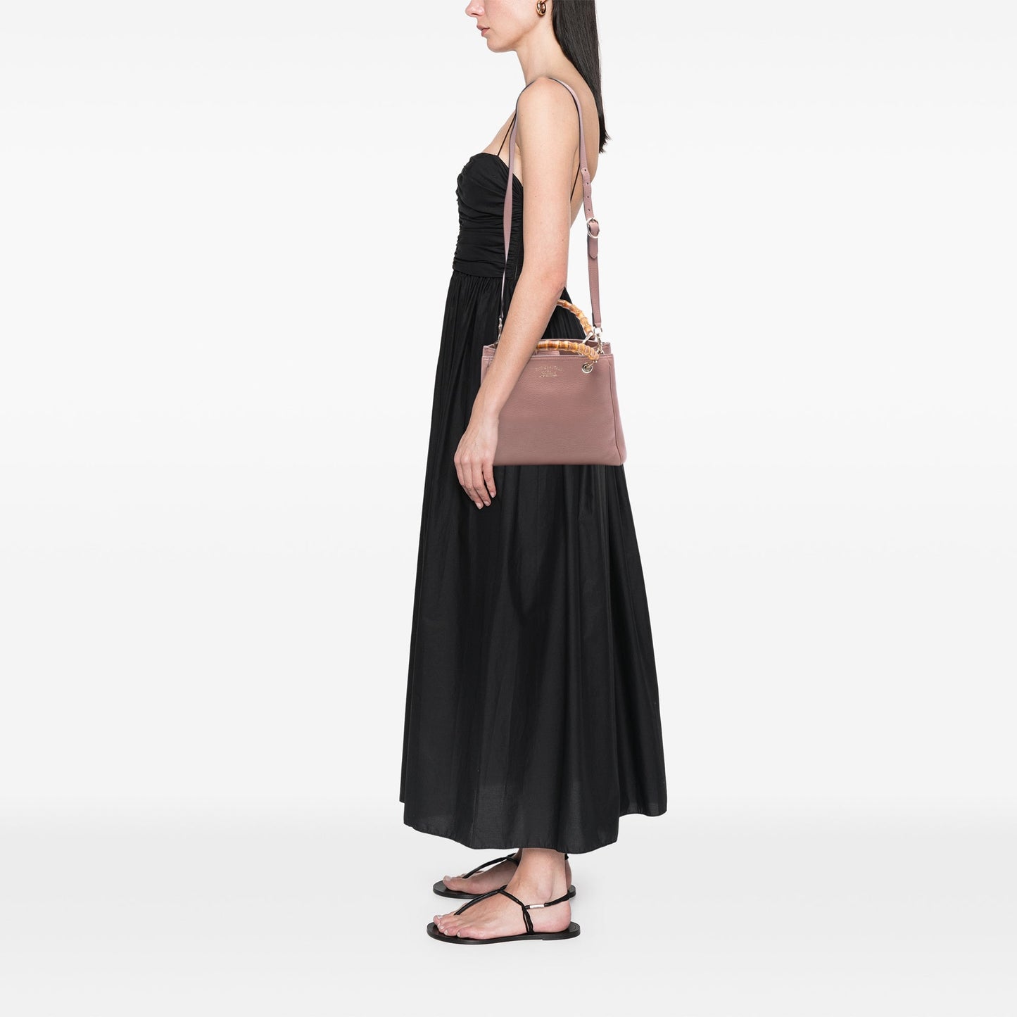 Gucci Small Calfskin Bamboo Shopper Satchel