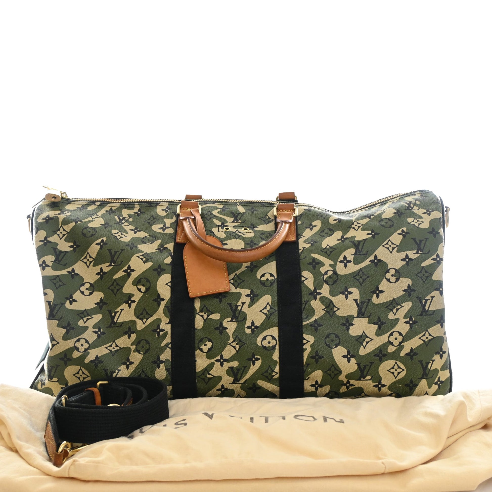 Louis Vuitton Takashi Murakami Monogramouflage Keepall Bandouliere 55