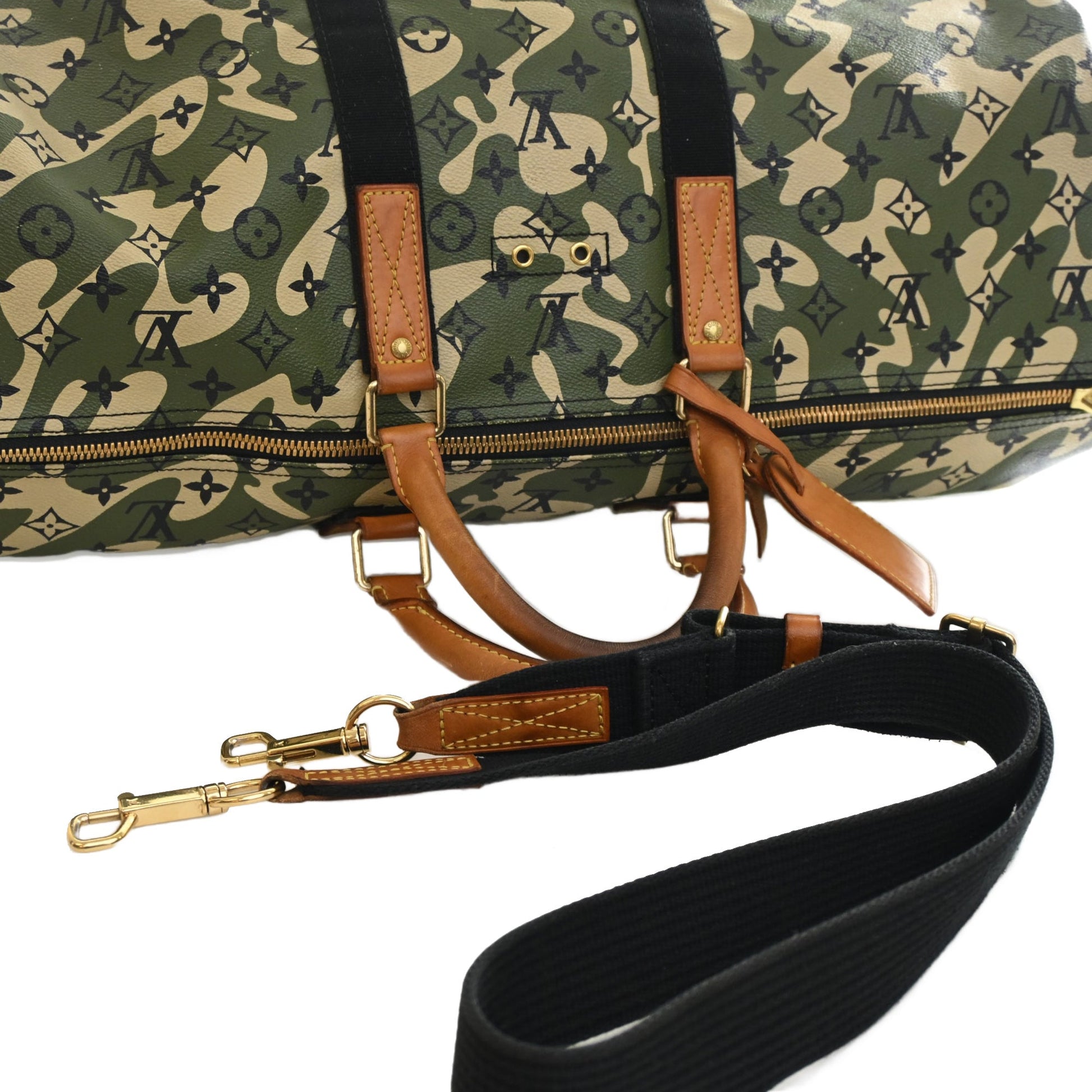 Louis Vuitton Takashi Murakami Monogramouflage Keepall Bandouliere 55