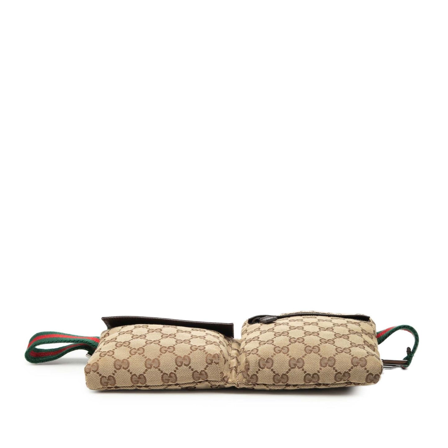 Gucci GG Canvas Web Double Pocket Belt Bag