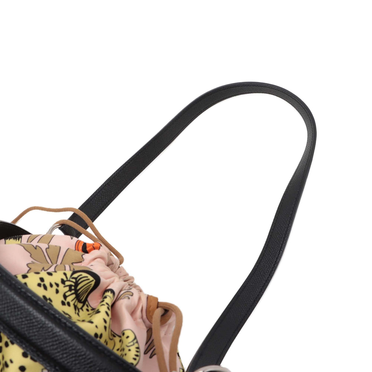 Hermès Les Léopards Silk and Epsom Sac Musardine
