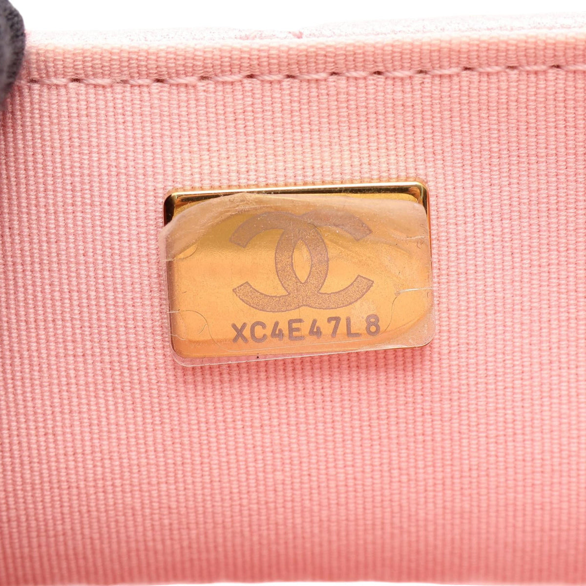 Chanel CC Quilted Iridescent Lambskin Top Handle Bag — Pink