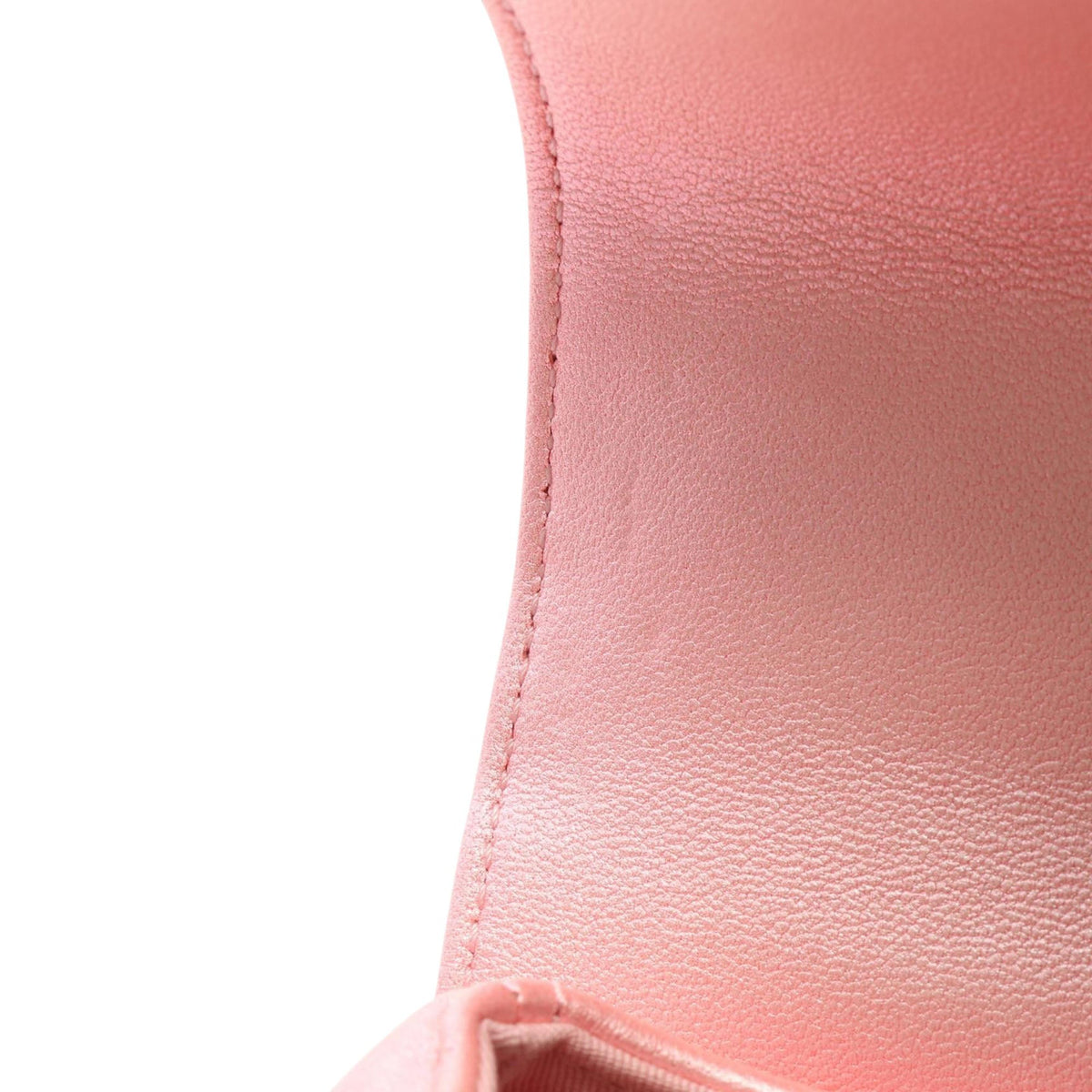 Chanel CC Quilted Iridescent Lambskin Top Handle Bag — Pink