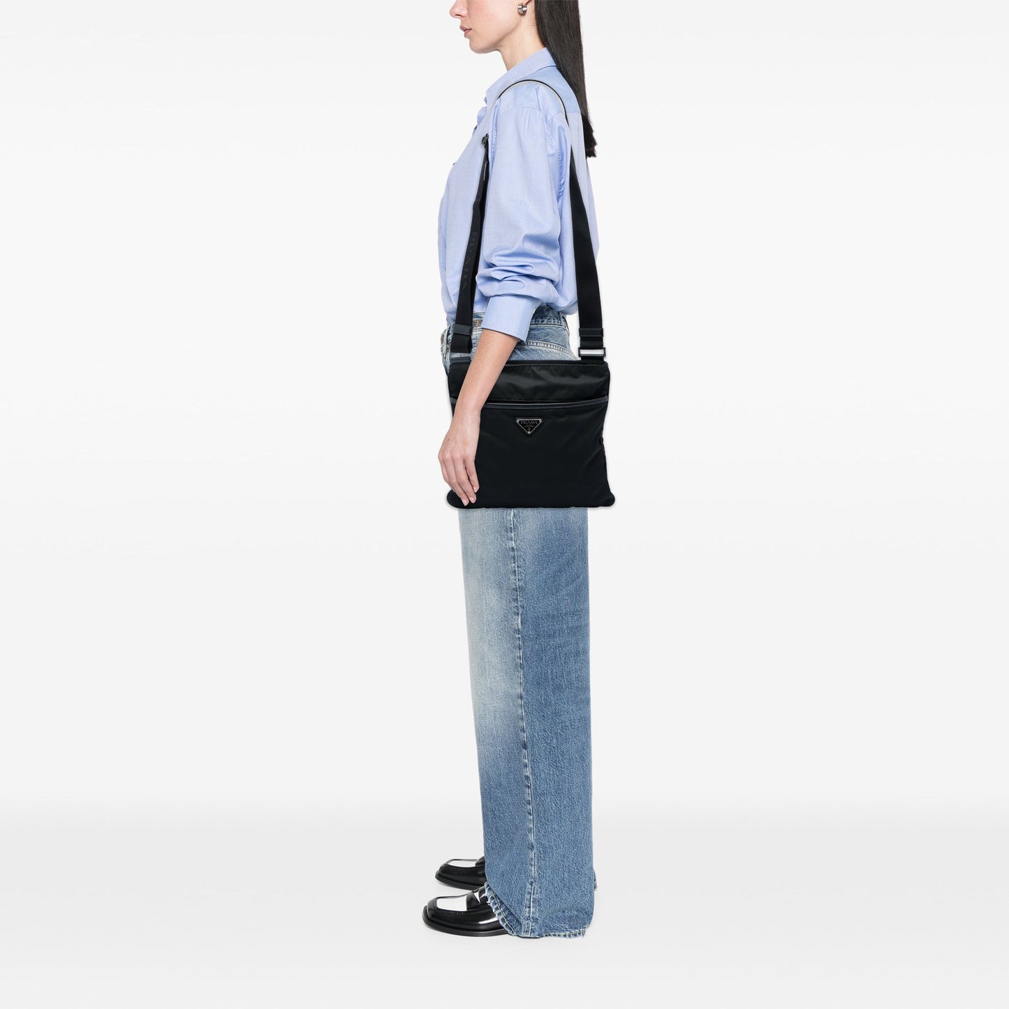 Prada Tessuto Zip Top Crossbody