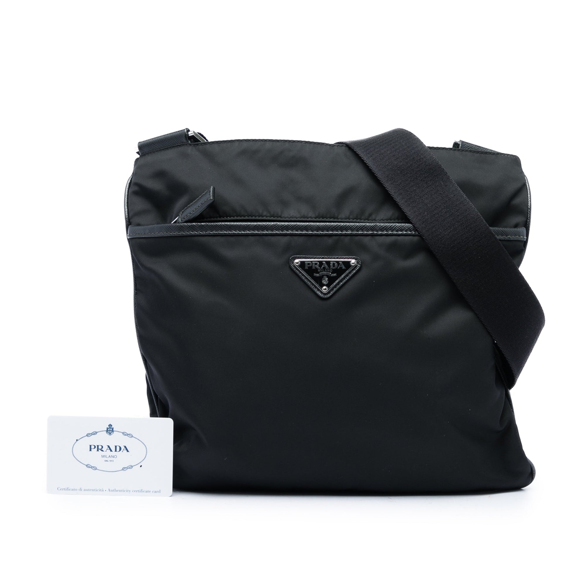 Prada Tessuto Zip Top Crossbody