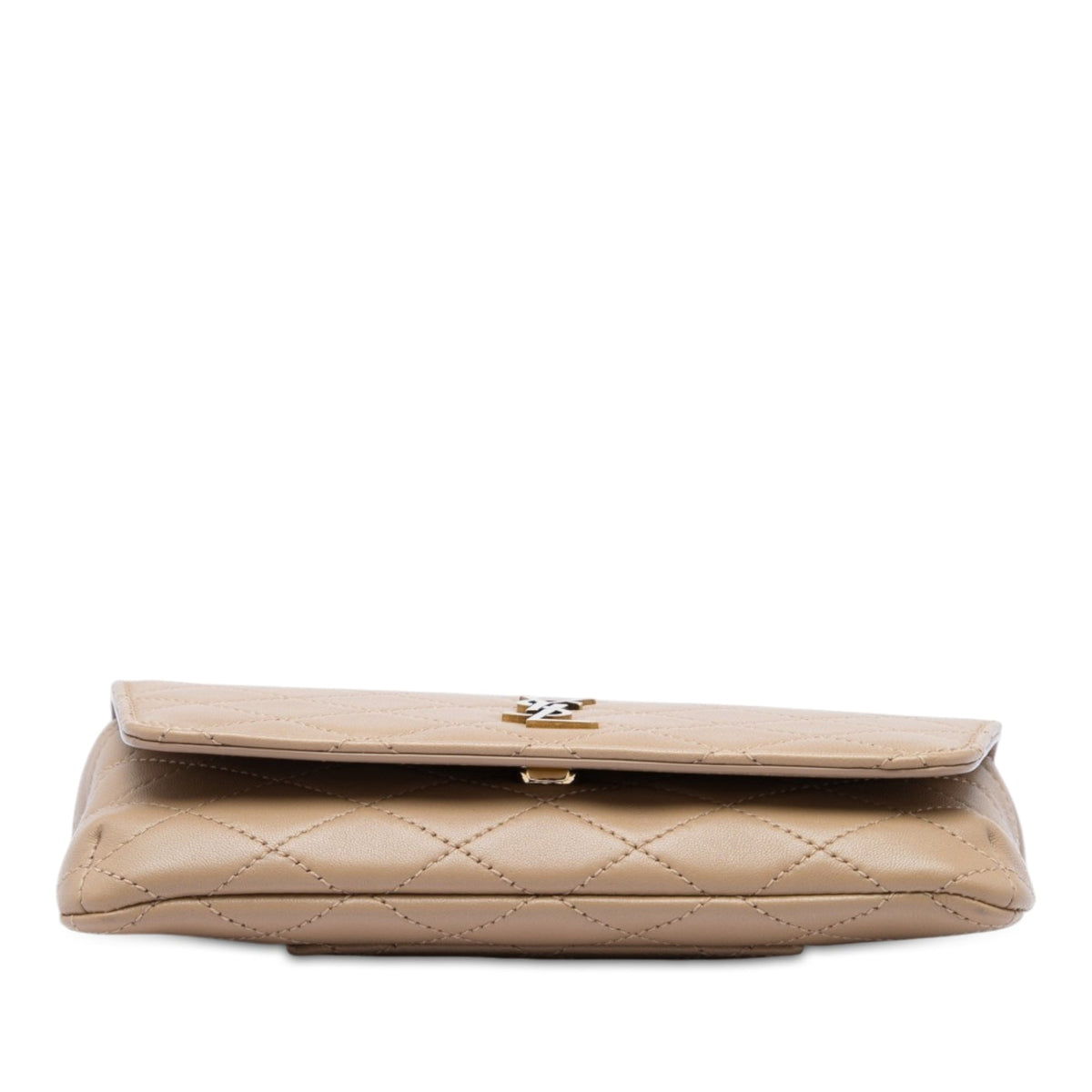 Saint Laurent Quilted Lambskin Monogram Gaby Phone Holder Crossbody