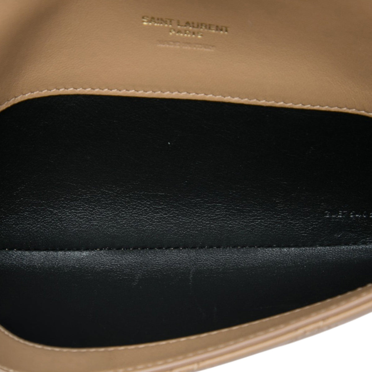 Saint Laurent Quilted Lambskin Monogram Gaby Phone Holder Crossbody