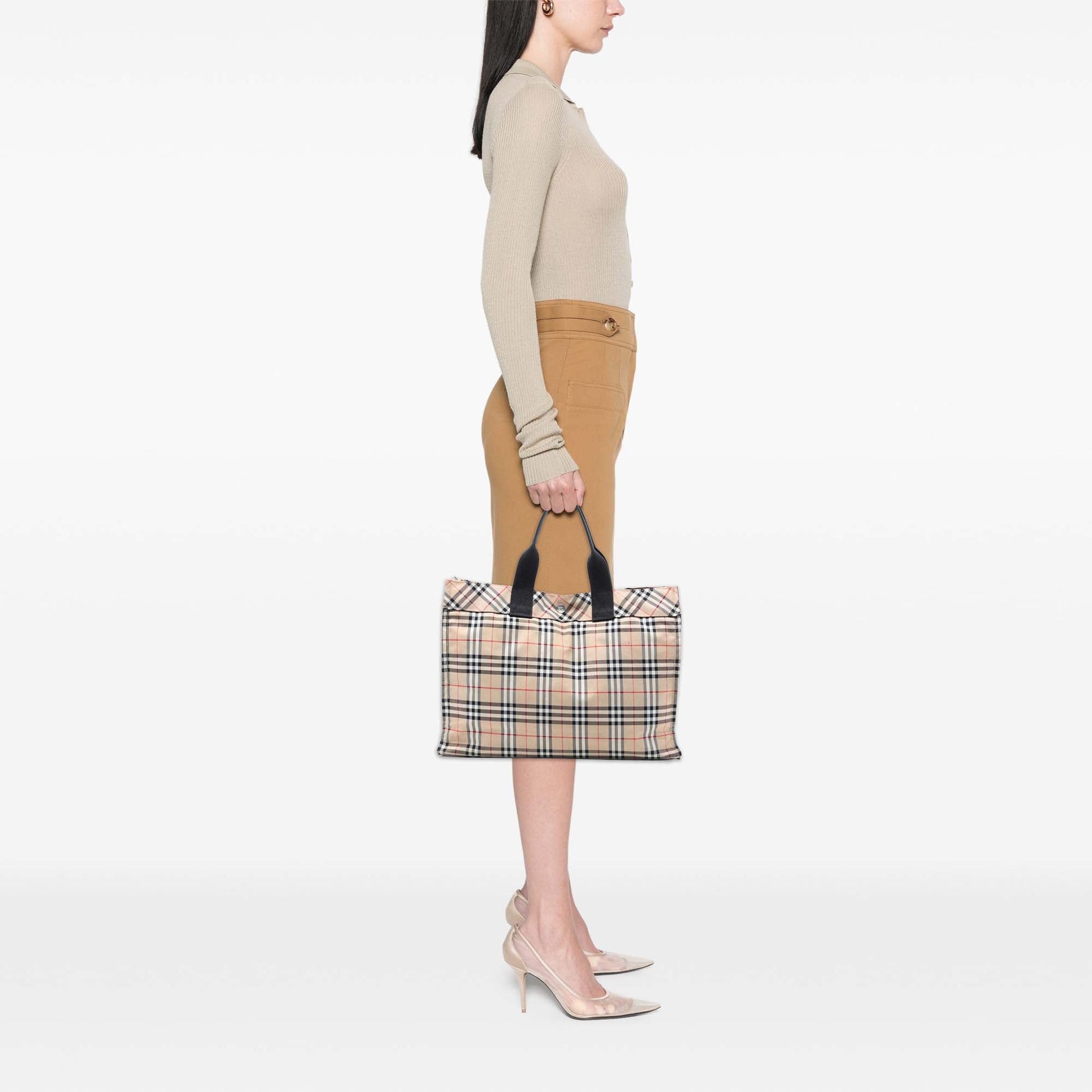 Burberry House Check Canvas Tote