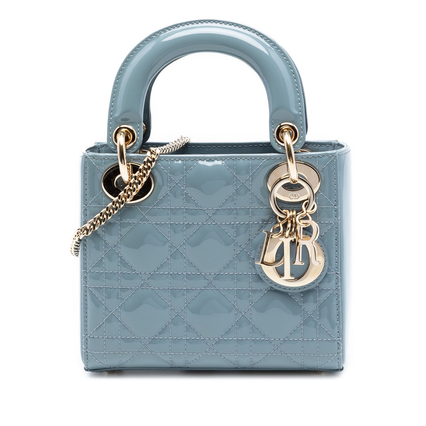Mini Patent Cannage Lady Dior