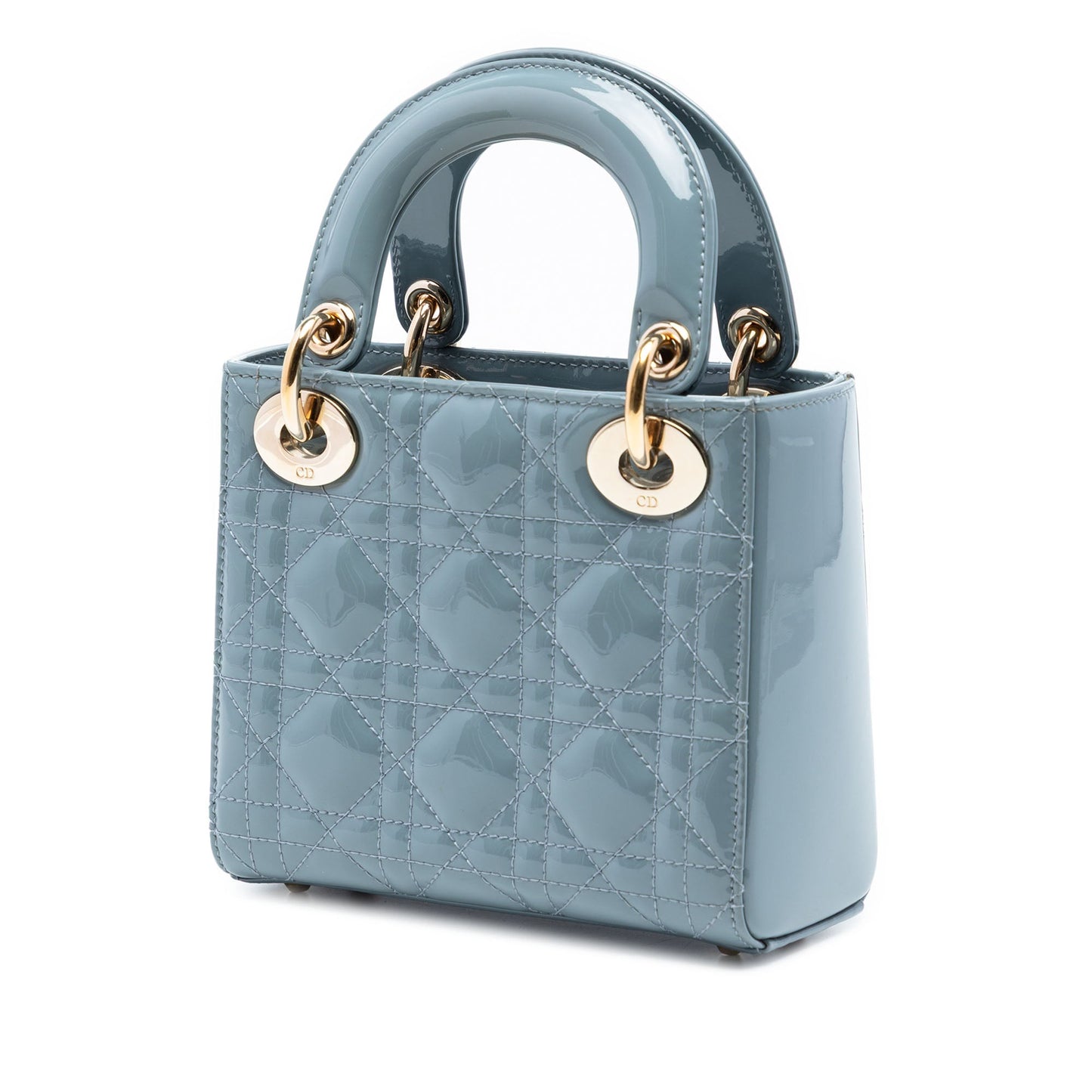Mini Patent Cannage Lady Dior