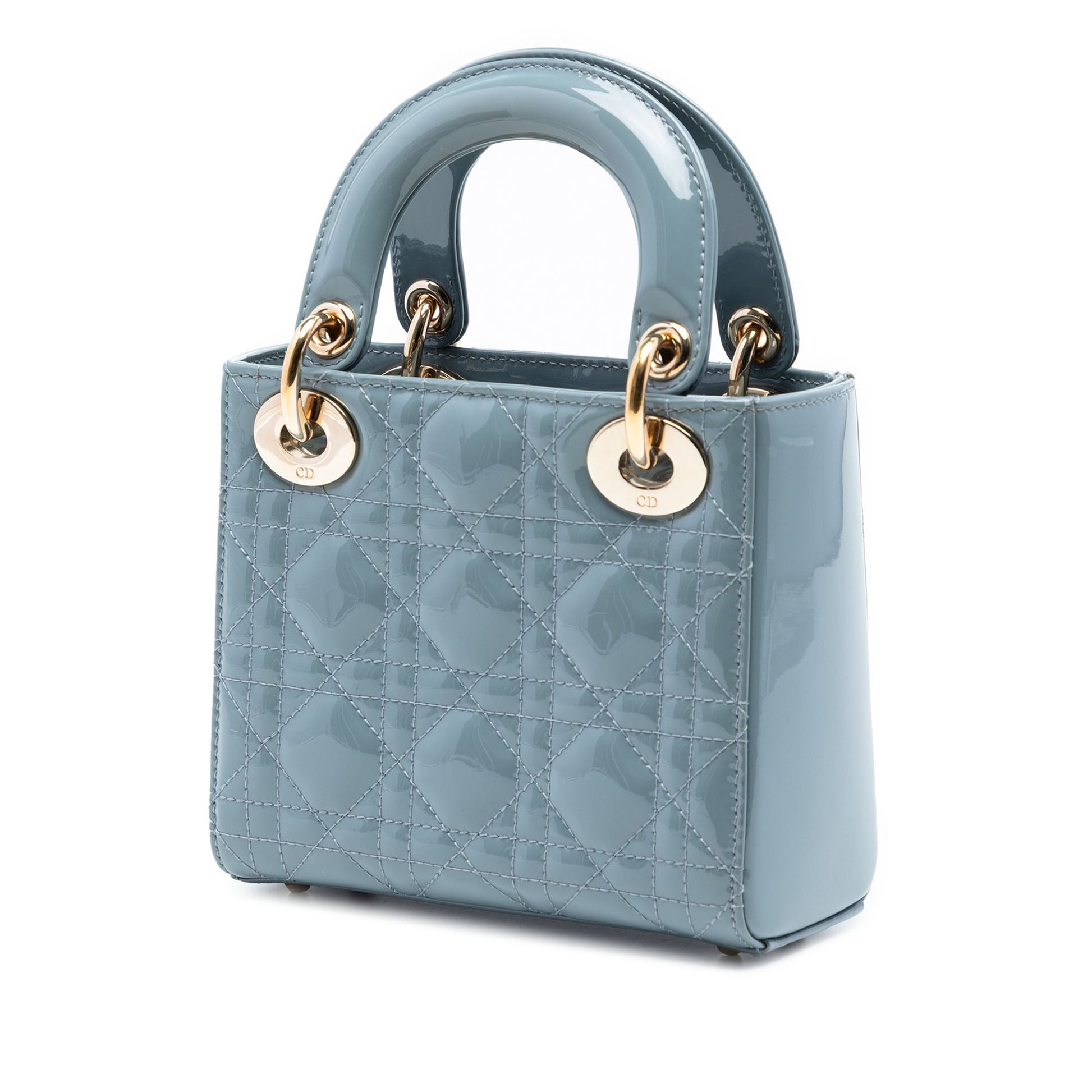 Mini Patent Cannage Lady Dior