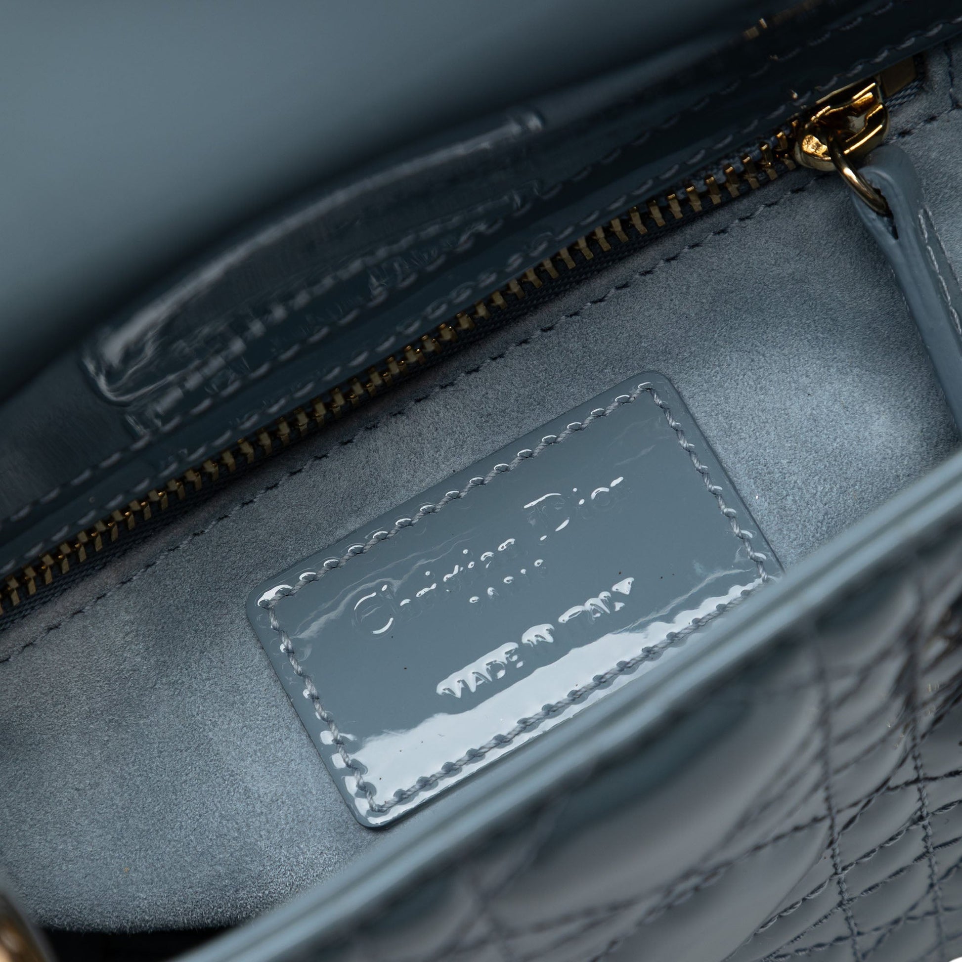 Mini Patent Cannage Lady Dior
