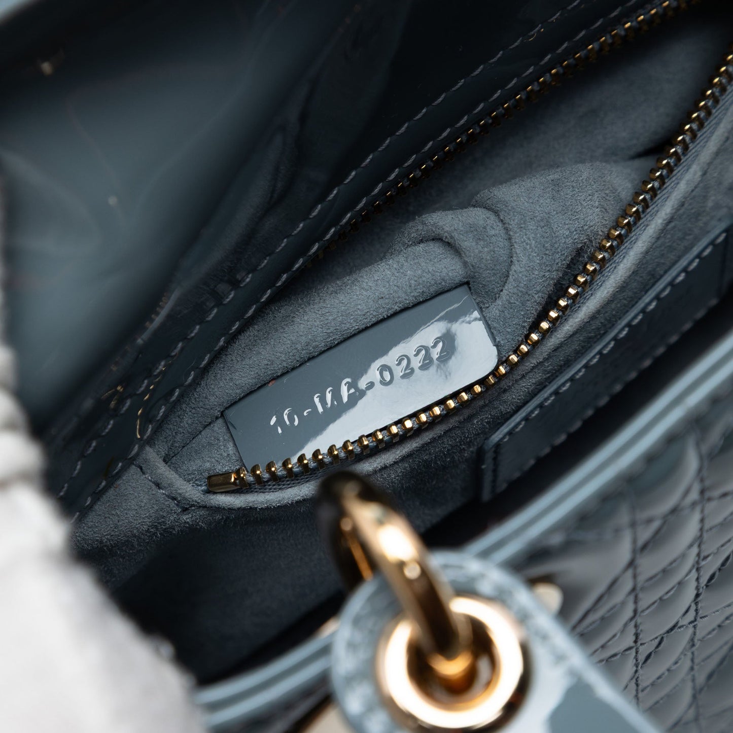 Mini Patent Cannage Lady Dior