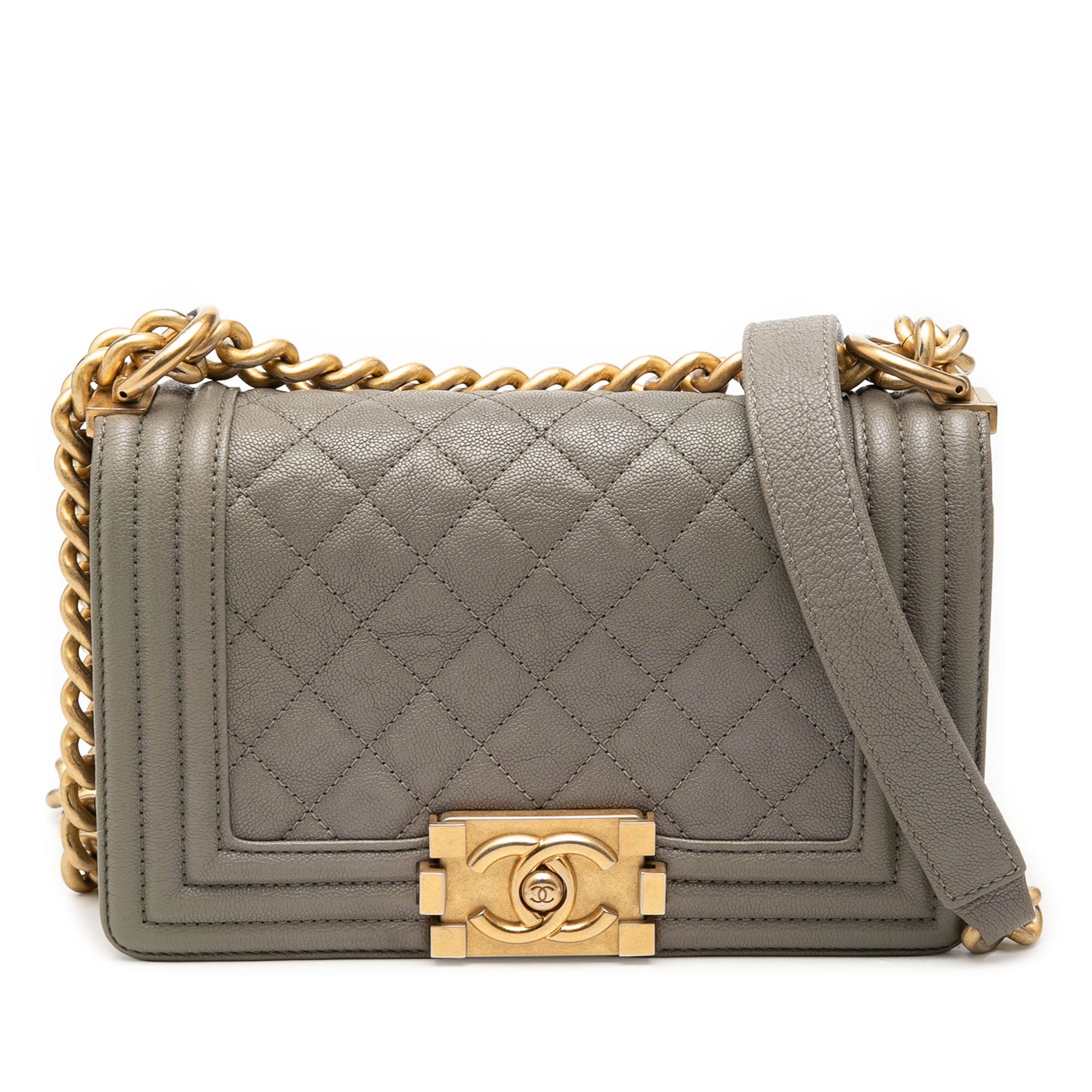 Chanel Small Quilted Caviar Boy Flap