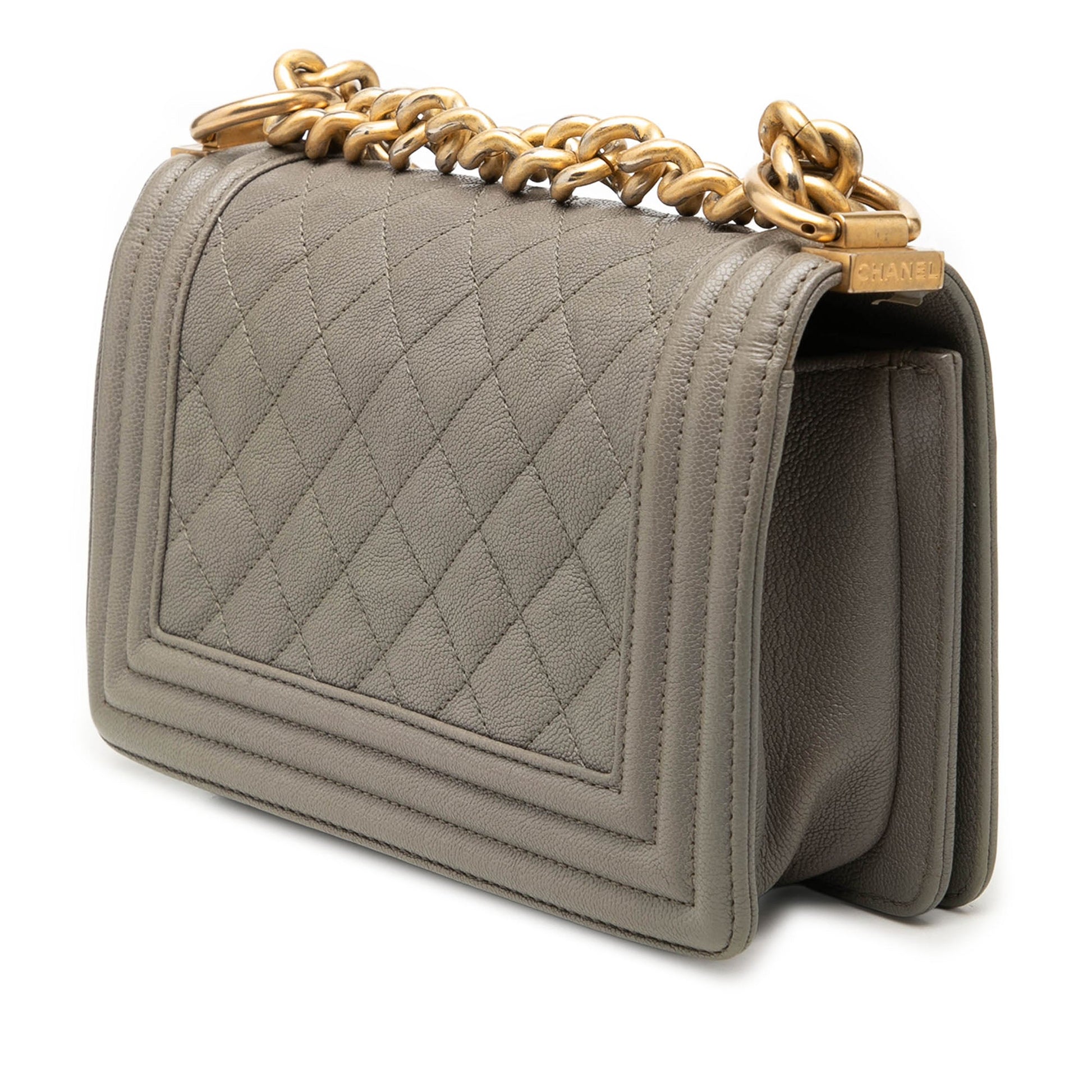 Chanel Small Quilted Caviar Boy Flap