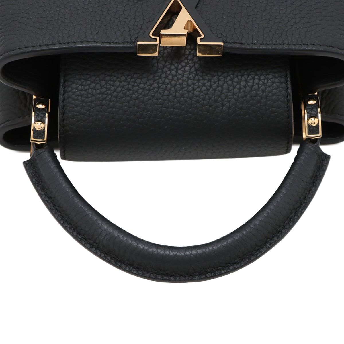 Louis Vuitton Small Taurillon Capucines — Black
