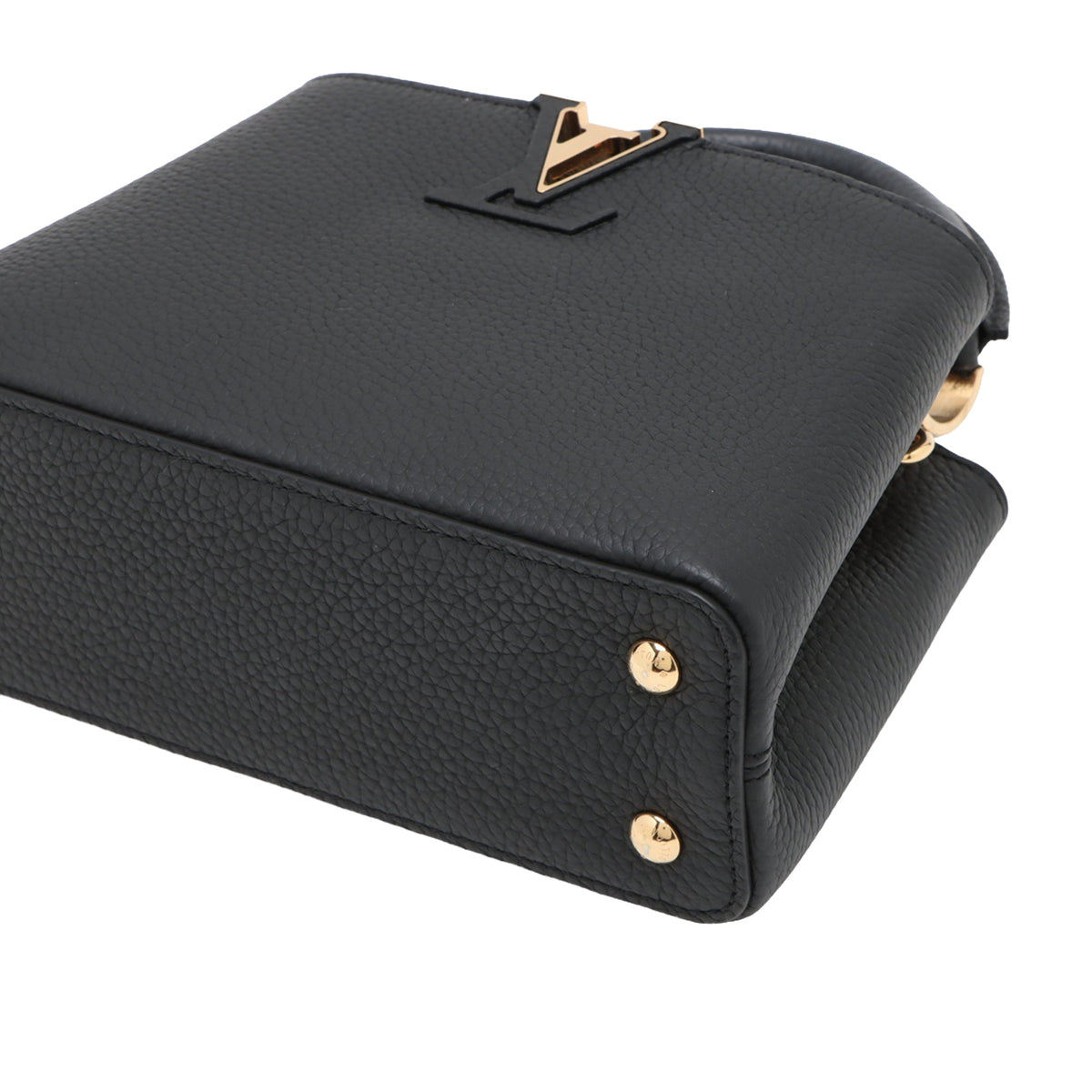 Louis Vuitton Small Taurillon Capucines — Black
