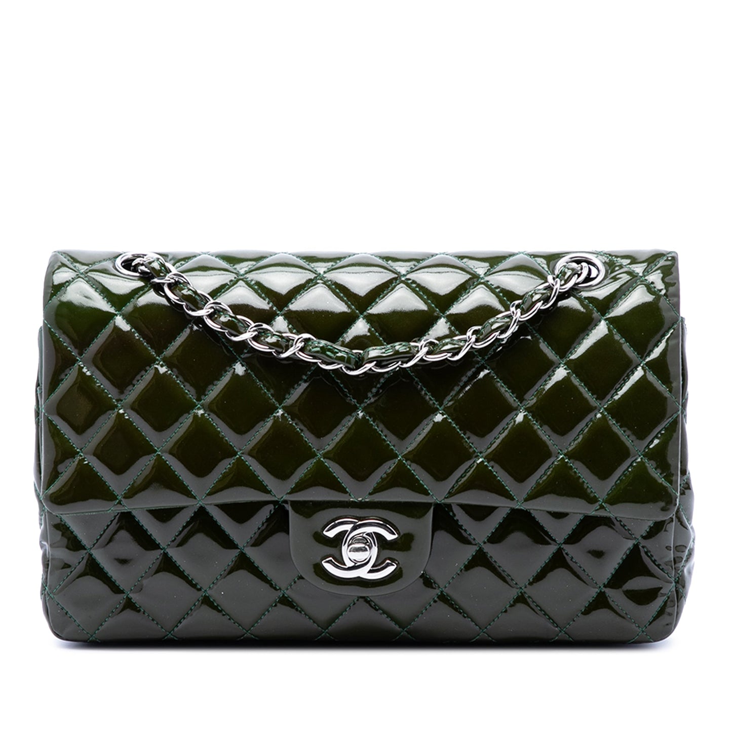 Chanel Medium Classic Patent Double Flap
