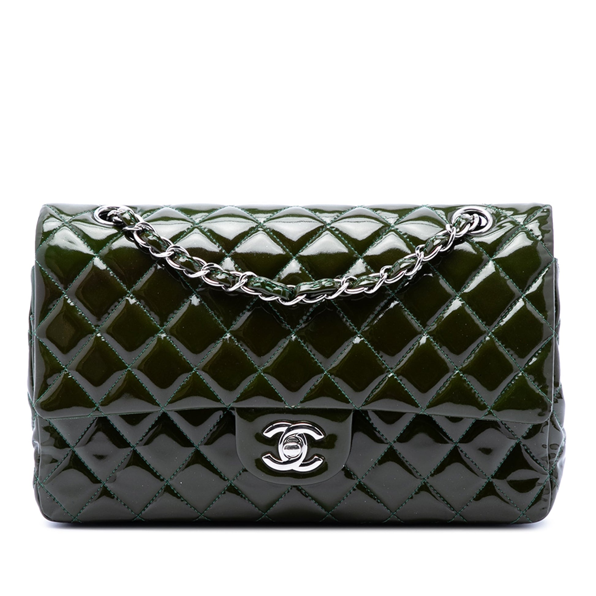 Chanel Medium Classic Patent Double Flap