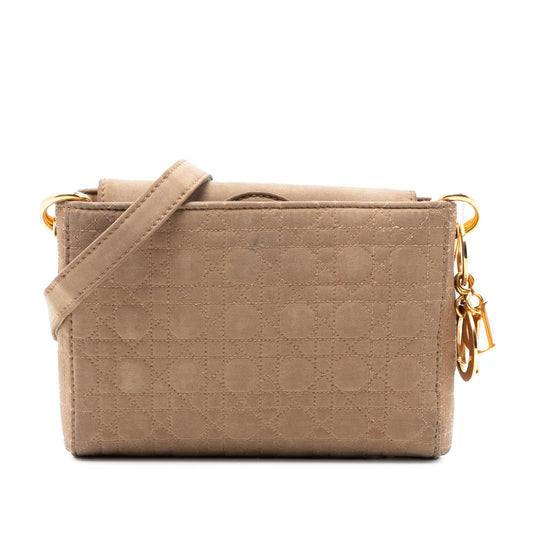 Dior Suede Cannage Lady Dior Crossbody